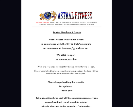 Astral Fitness Logo