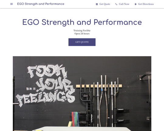 EGO Strength and Performance Logo