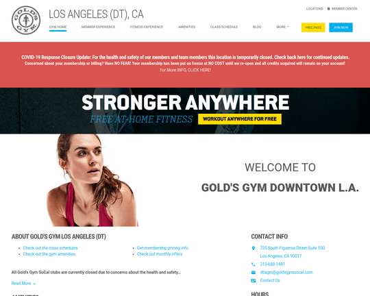 Gold's Gym (Downtown Los Angeles) Logo