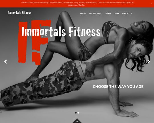 Immortals Fitness Logo